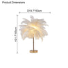 WOMO Tree Feather Table Lamp-WM8037 thumbnail
