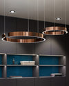 WOMO Black/Gold Ring Led Chandelier-WM2009 thumbnail