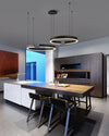 WOMO Black/Gold Ring Led Chandelier-WM2009 thumbnail