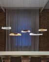 WOMO Black/Gold Ring Led Chandelier-WM2009 thumbnail