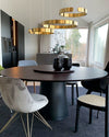 WOMO Black/Gold Ring Led Chandelier-WM2009 thumbnail