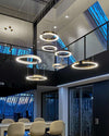 WOMO Black/Gold Ring Led Chandelier-WM2009 thumbnail