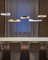 WOMO Black/Gold Ring Led Chandelier-WM2009 thumbnail