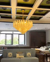 WOMO Tiered Raindrop Alabaster Chandelier-WM2395 thumbnail