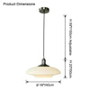 WOMO Milk Glass Flying Saucer Pendant Light-WM2748 thumbnail