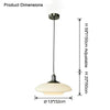 WOMO Milk Glass Flying Saucer Pendant Light-WM2748 thumbnail