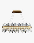 WOMO Long Oval Crystal Chandelier-WM2485c