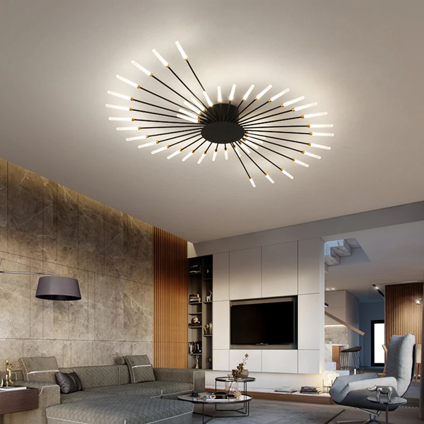 WOMO Firework Starburst Flush Mount Ceiling Light-WM1000