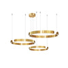 WOMO Black/Gold Ring Led Chandelier-WM2009 thumbnail