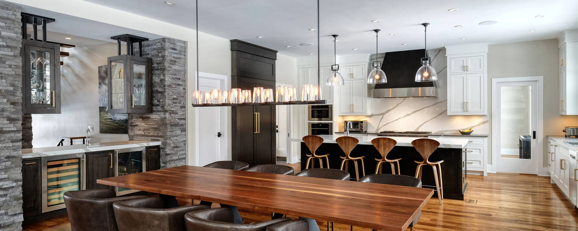 WOMO Hurricane Candle Linear Chandelier - Pauillac