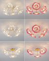 WOMO Lotus Leaf Flower Flush Mount Ceiling Light-WM1026 thumbnail