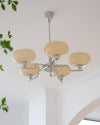 WOMO 1920s Milk Glass Chandelier-WM2301 thumbnail