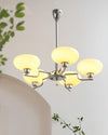 WOMO 1920s Milk Glass Chandelier-WM2301 thumbnail