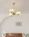 WOMO 1920s Milk Glass Chandelier-WM2301 thumbnail
