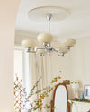 WOMO 1920s Milk Glass Chandelier-WM2301 thumbnail