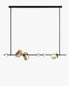 WOMO Sculptural Linear/Vertical Pendant Chandelier-WM2041 thumbnail