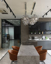 WOMO Argent/Gold Cloud Multi Pendant Chandelier-WM2042 thumbnail