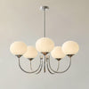 WOMO Pink Glass Globe Arm Chandelier-WM2052 thumbnail