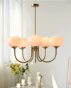 WOMO Pink Glass Globe Arm Chandelier-WM2052 thumbnail
