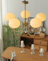 WOMO Pink Glass Globe Arm Chandelier-WM2052 thumbnail
