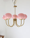 WOMO Pink Glass Globe Arm Chandelier-WM2052 thumbnail