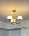 WOMO Pink Glass Globe Arm Chandelier-WM2052 thumbnail