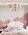 WOMO Pink Glass Globe Arm Chandelier-WM2052 thumbnail