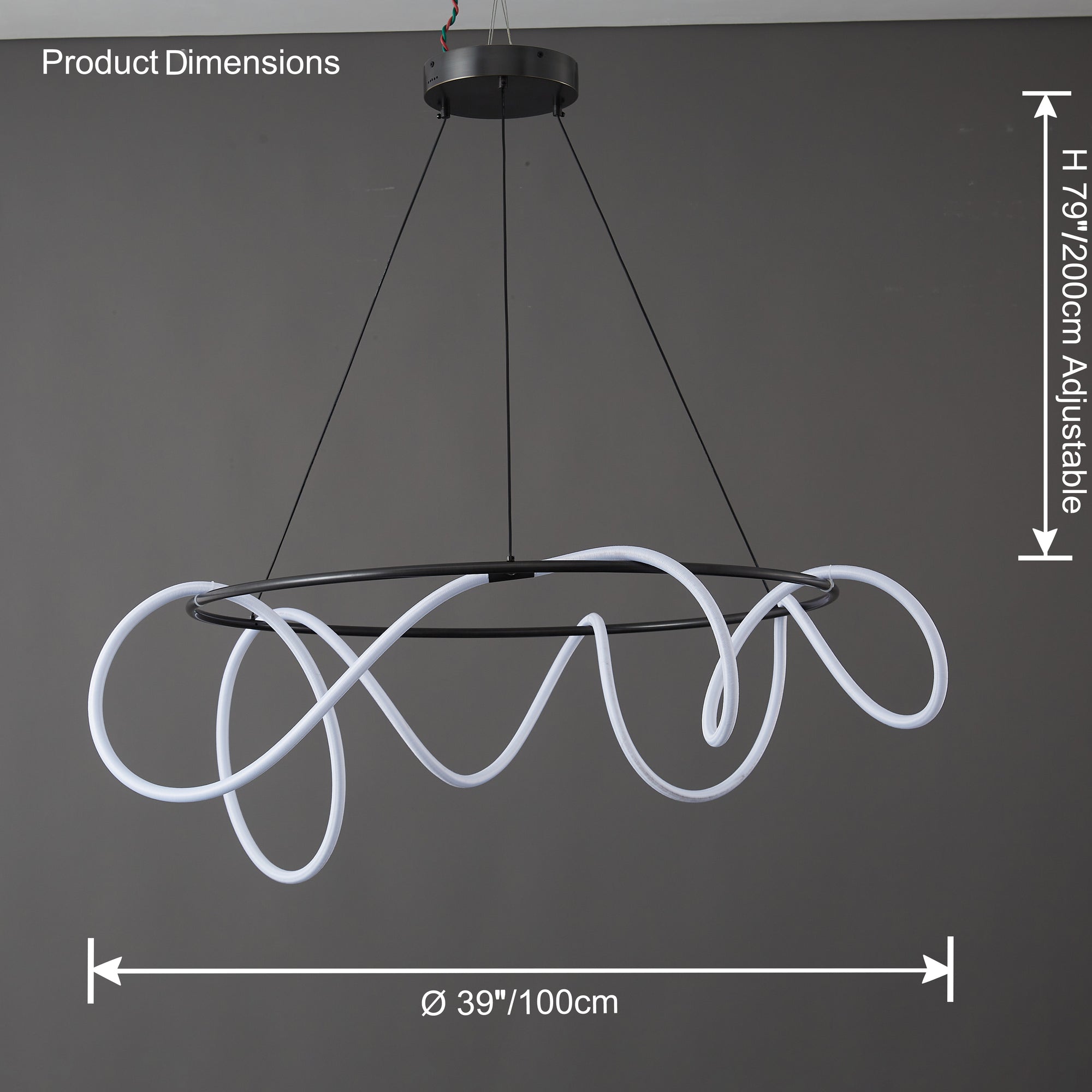 WOMO Rope Led Round Chandelier-WM2059b