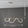 WOMO Rope Led Linear Brass Chandelier-WM2059a thumbnail
