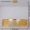 WOMO Fringe Round Chandelier-WM2062a thumbnail