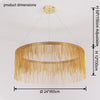 WOMO Fringe Round Chandelier-WM2062a thumbnail