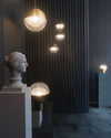 WOMO Prismatic/Milk Glass Globe Pendant Light-WM2065 thumbnail
