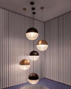 WOMO Prismatic/Milk Glass Globe Pendant Light-WM2065 thumbnail
