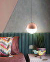 WOMO Prismatic/Milk Glass Globe Pendant Light-WM2065 thumbnail
