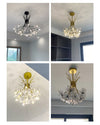 WOMO Gypsophila Bouquet Crystal Flower Chandelier-WM2077 thumbnail