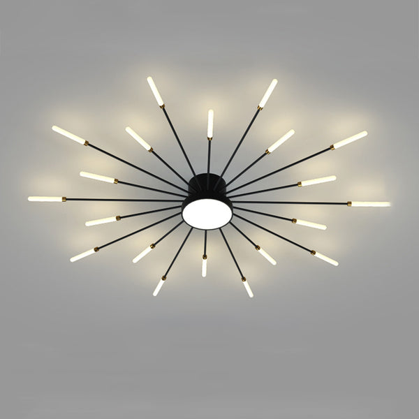 WOMO Firework Sunburst Flush Mount Ceiling Light-WM1001