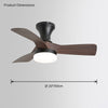 WOMO Small Propeller Ceiling Fan Lamp-WM5024 thumbnail