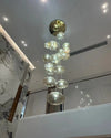 WOMO Cascading Blown Glass Pendant Chandelier-WM2101b thumbnail