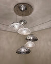 WOMO Cascading Blown Glass Pendant Chandelier-WM2101b thumbnail