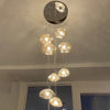 WOMO Cascading Blown Glass Pendant Chandelier-WM2101b thumbnail