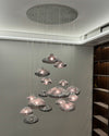 WOMO Cascading Blown Glass Pendant Chandelier-WM2101b thumbnail
