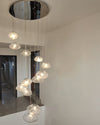 WOMO Cascading Blown Glass Pendant Chandelier-WM2101b thumbnail
