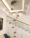 WOMO Cascading Blown Glass Pendant Chandelier-WM2101b thumbnail
