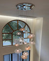 WOMO Cascading Blown Glass Pendant Chandelier-WM2101b thumbnail