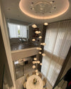 WOMO Cascading Blown Glass Pendant Chandelier-WM2101b thumbnail