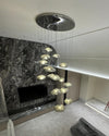 WOMO Cascading Blown Glass Pendant Chandelier-WM2101b thumbnail