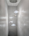 WOMO Cascading Blown Glass Pendant Chandelier-WM2101b thumbnail