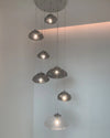 WOMO Cascading Blown Glass Pendant Chandelier-WM2101b thumbnail