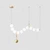 WOMO Pearl Brass Globe Dining Room Chandelier-WM2102a thumbnail