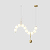 WOMO Pearl Brass Globe Dining Room Chandelier-WM2102c thumbnail